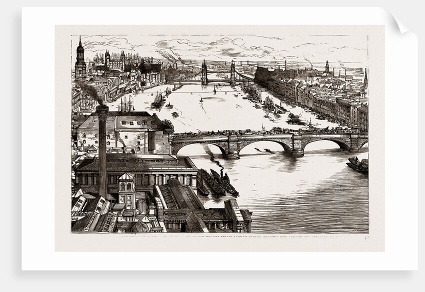 Means Of Communication Between The North And South Sides Of The Thames Below London Bridge by Anonymous