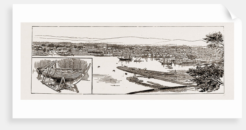 The Viking's Ship, In The Museum, General View Of Christiania, Norway, 1886 by Anonymous