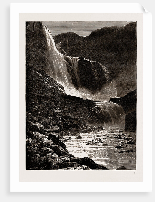 The Skjaeggedalsfos, Hardanger, Norway, 1886 by Anonymous