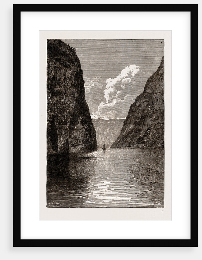 In The Naerofjord, Norway, 1886 by Anonymous