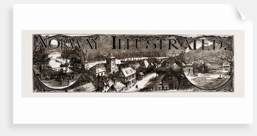 The Fish Market And A Street In Bergen, General View Of Bergen, Norway, 1886 by Anonymous