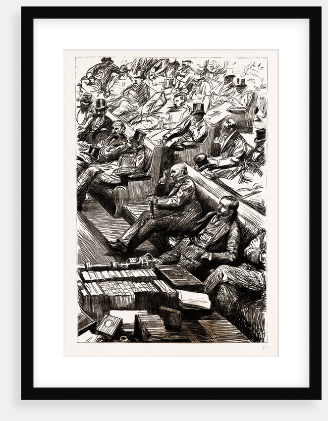 The Home Rule Debate In The House Of Commons, London, UK, 1886 by Anonymous