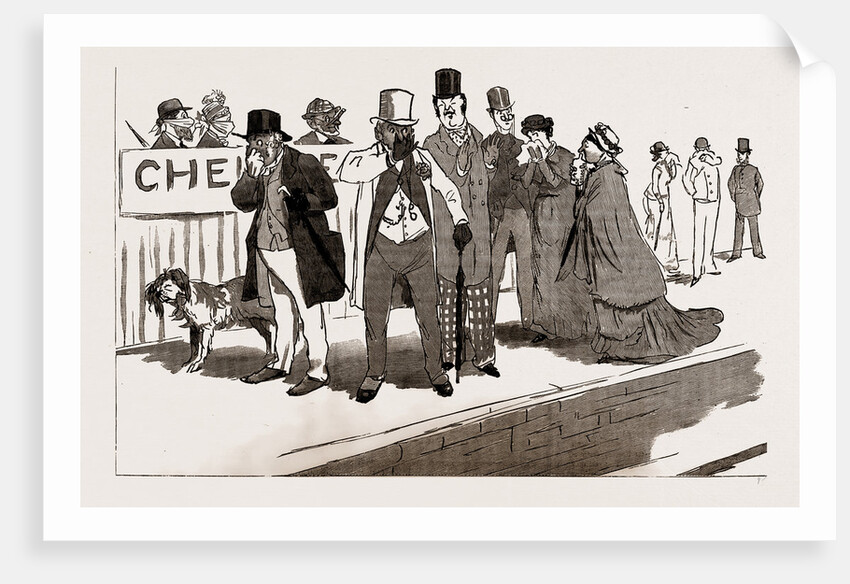 An English Agricultural Station, 1886 by Randolph Caldecott