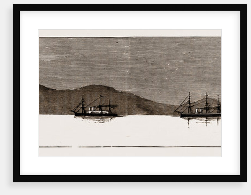 The Strained Relations Between Turkey And Greece, The Combined Fleets Of The Great Powers In Suda Bay, Crete, 1886 by Anonymous
