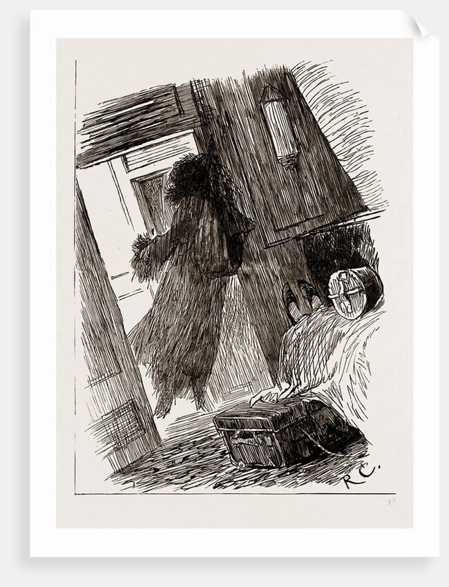 On The Way Out: Effect Produced By A Rough Night On Garments Hanging Up In One's State-room, 1886 by Anonymous