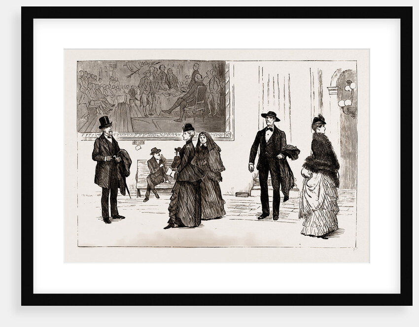 At Washington: Country People In The Rotunda Of The Capitol, 1886 by Anonymous