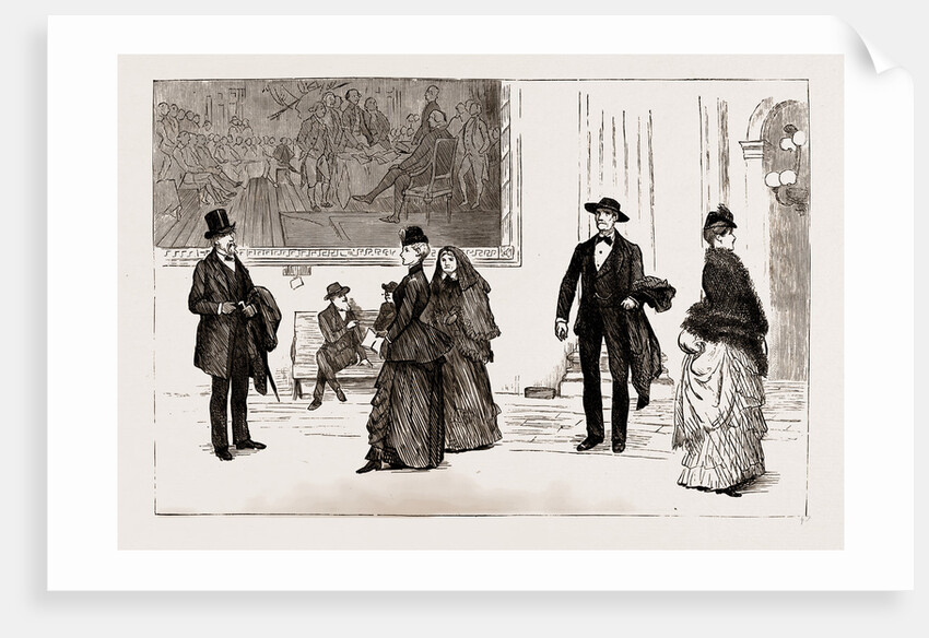 At Washington: Country People In The Rotunda Of The Capitol, 1886 by Anonymous