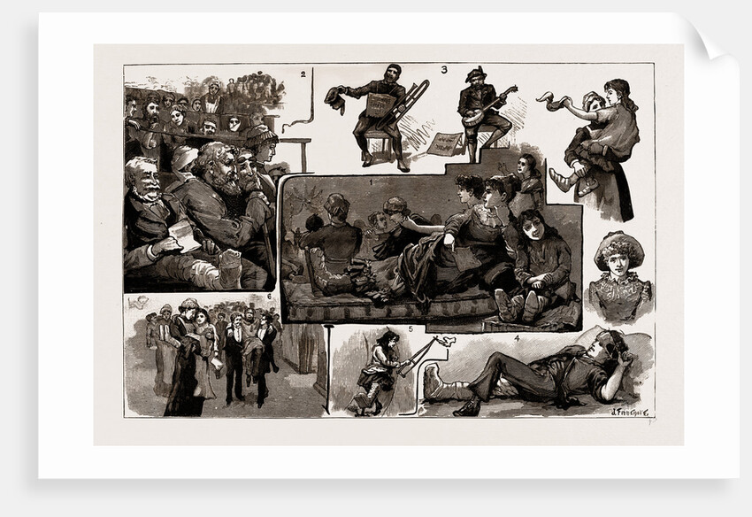 An Entertainment In A London Hospital, UK, 1886 by Anonymous