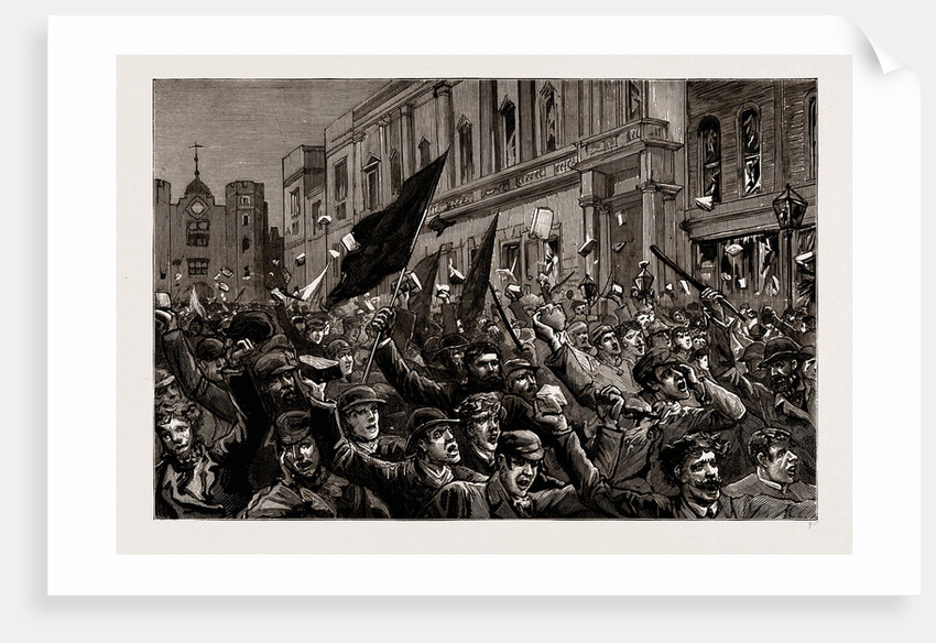 The Rioting In The West End Of London, February 8th, UK, 1886 by Anonymous