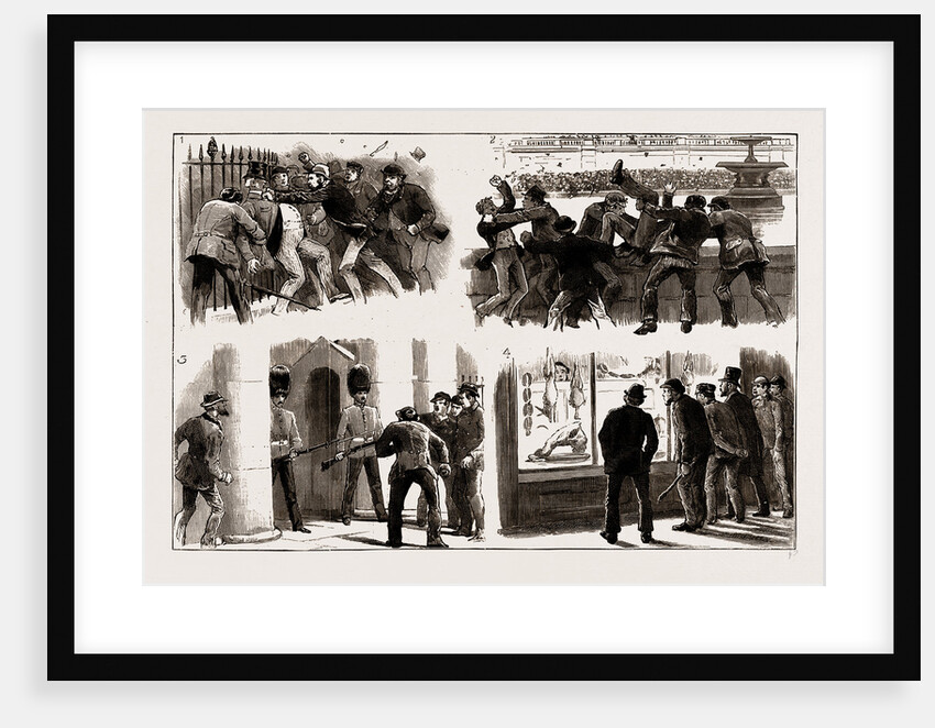 The Rioting In The West End Of London, February 8th, UK, 1886 by Anonymous