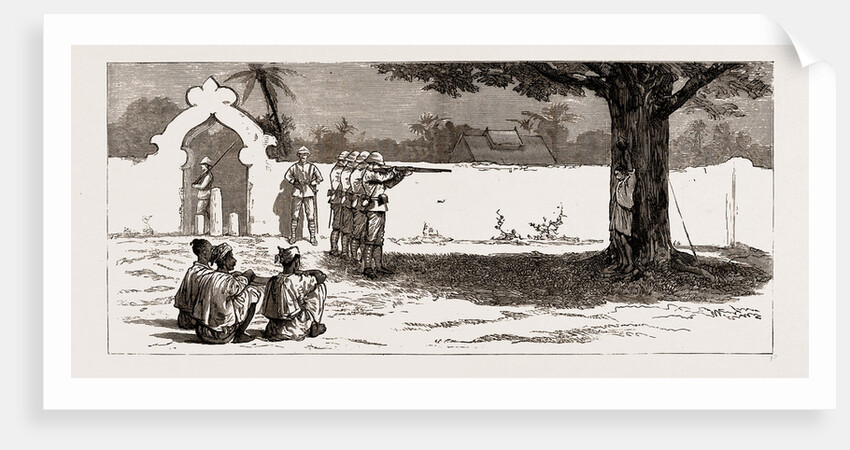 With The Royal Welsh Fusiliers In Upper Burma: The Execution Of A Dacoit At Shway-bo, 1886 by Anonymous