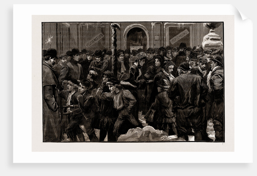 Distress In London, UK, 1886 by Anonymous
