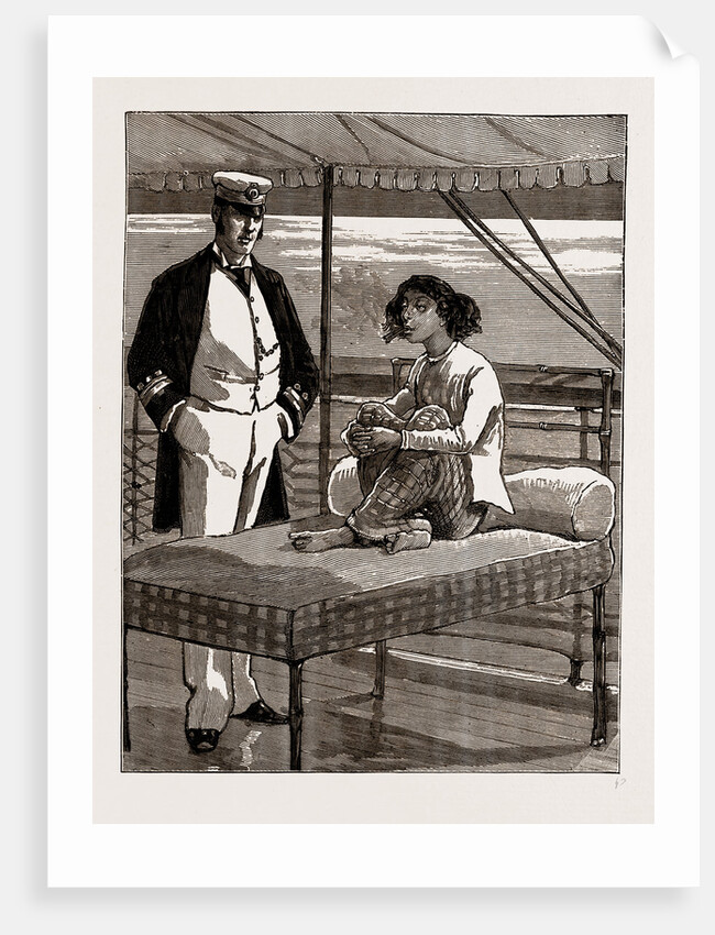 The Only Lady Patient On Board The Hospital Ship Rangoon, On The Irrawaddy, 1886 by Anonymous