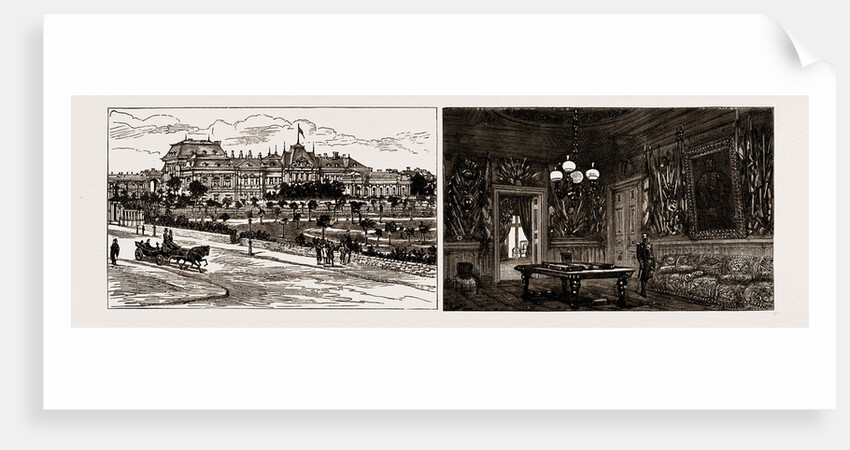 Prince Alexander Of Bulgaria At Home: Front View Of The Palace And Park At Sofia by Anonymous