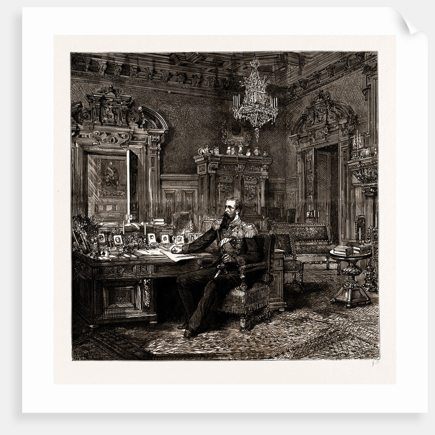 Prince Alexander Of Bulgaria At Home: The Prince's Study, 1886 by Anonymous
