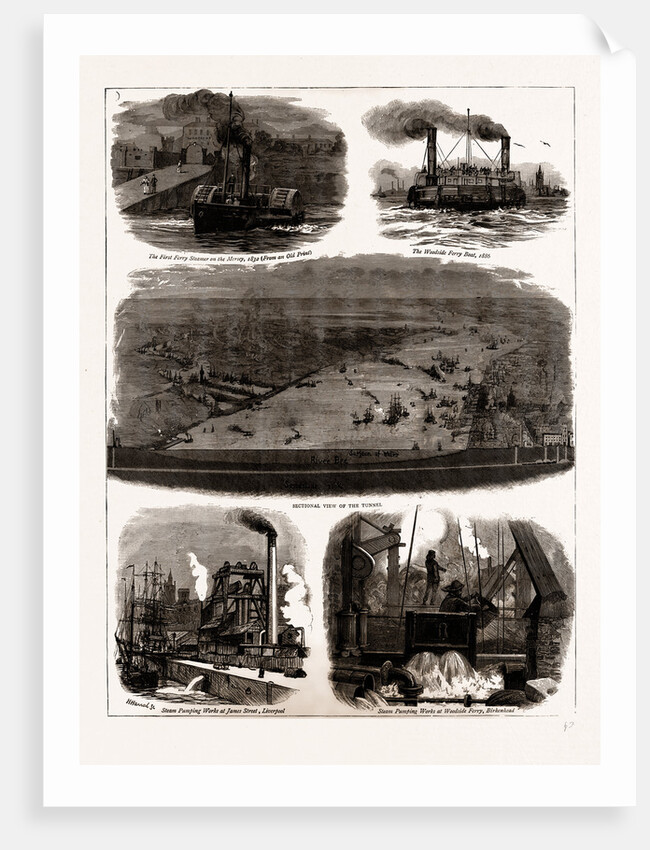 The Mersey Tunnel Opened By The Prince Of Wales, Jan. 20, UK, 1886 by Anonymous