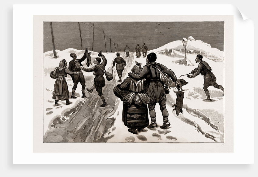 Demobilisation: Men Of The First Class Returning To Their Homes, Serbia, 1886 by Anonymous