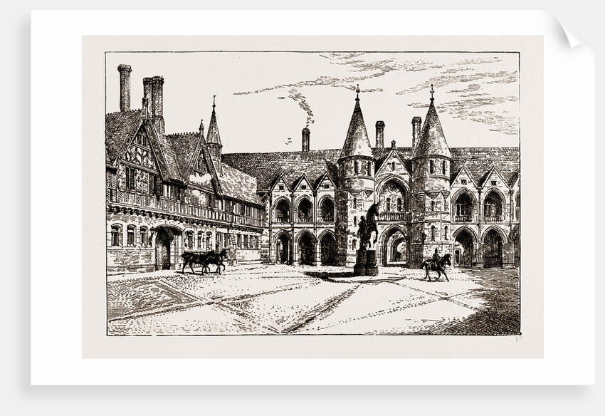 Stable Courtyard, UK, 1886 by Anonymous