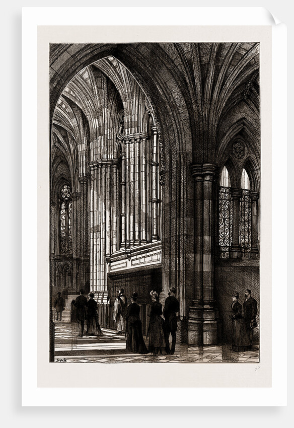 Interior Of Chapel, UK, 1886 by Anonymous