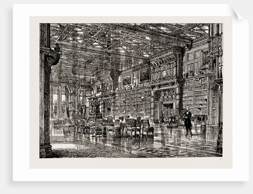 Eaton Hall: The Library, UK, 1886 by Anonymous