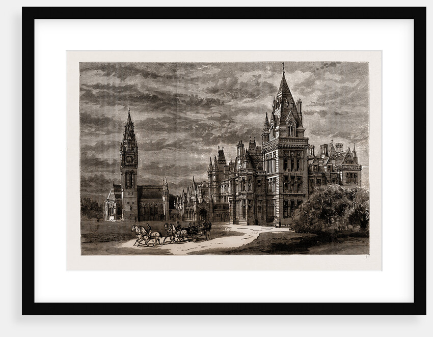 Eaton Hall: The Principal Entrance And Front, UK, 1886 by Anonymous