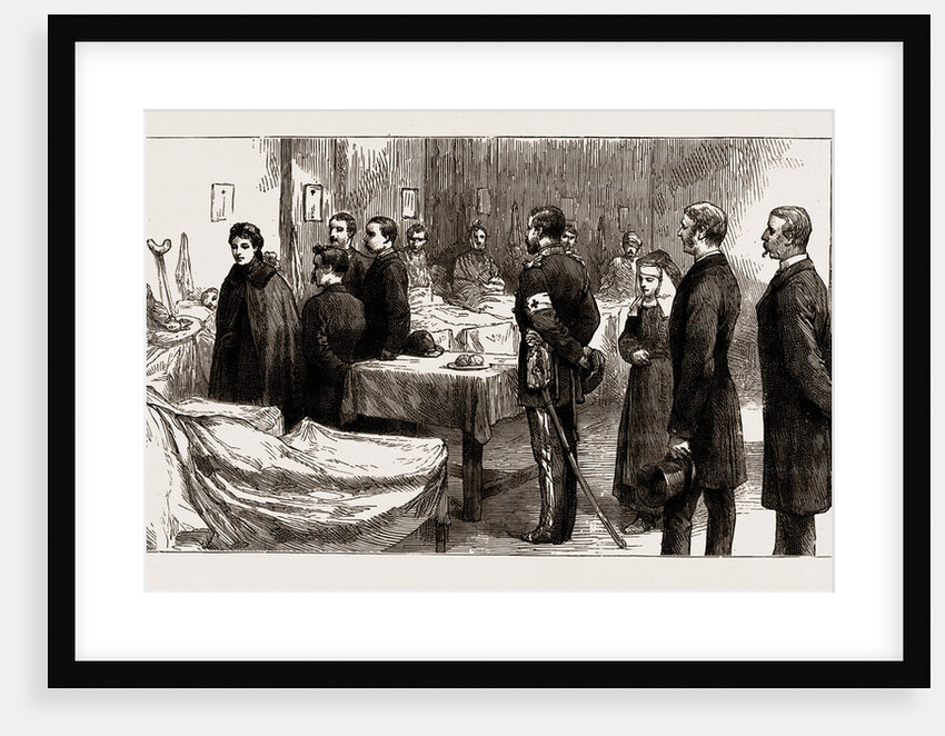 The War Between Serbia And Bulgaria: The Queen Of Serbia Visiting The Hospital Of The English National Aid Society At Belgrade, 1886 by Anonymous