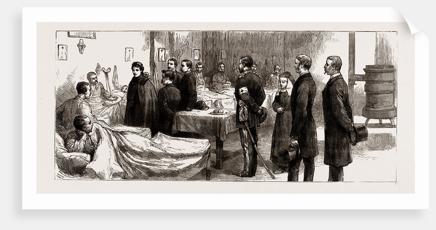 The War Between Serbia And Bulgaria: The Queen Of Serbia Visiting The Hospital Of The English National Aid Society At Belgrade, 1886 by Anonymous