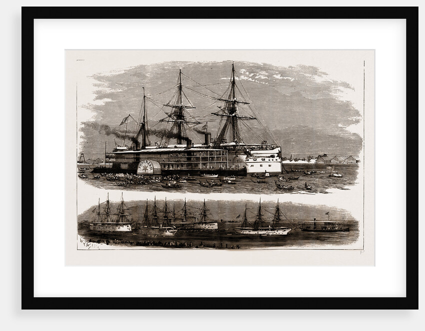 The Expedition To Upper Burma: Transfer Of The Captive King Theebaw From The Steamer Thooreah To The Troopship Clive At Rangoon, Dec. 6, 1886 by Anonymous