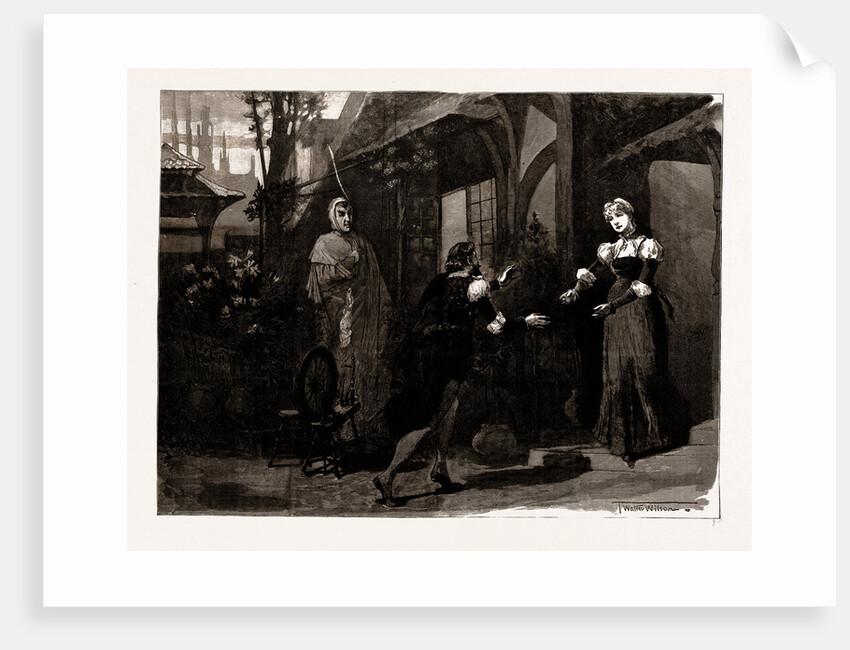 Faust, At The Lyceum Theatre, Mephistopheles (Mr. Irving): Pretty To See Young Lovers Play With Crime. Act Ii., Scene 6, London, UK, 1886 by Anonymous