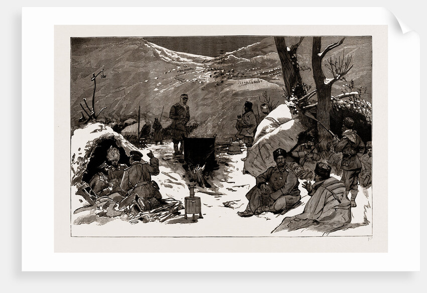 The Armistice: A Bulgarian Encampment On The Heights Above Pirot, 1886 by Anonymous