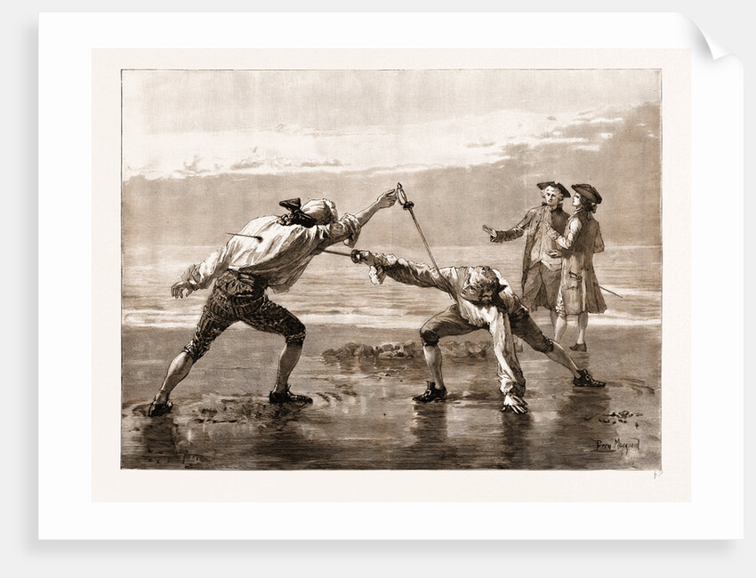 Types Of Old Swordsmanship: A Duel With Small Swords In 1760 by Anonymous