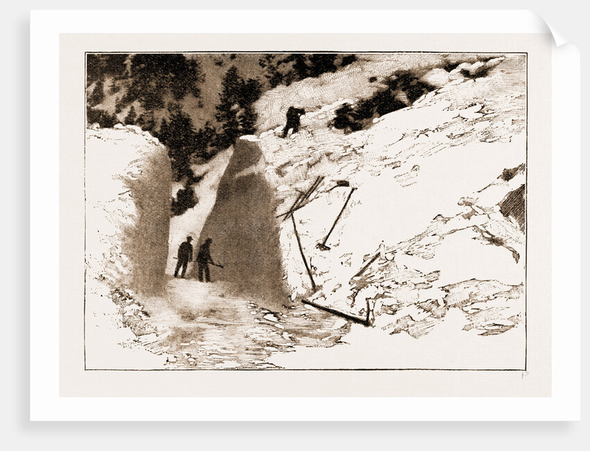 The Fatal Avalanche Near Davos, 1897 by Anonymous