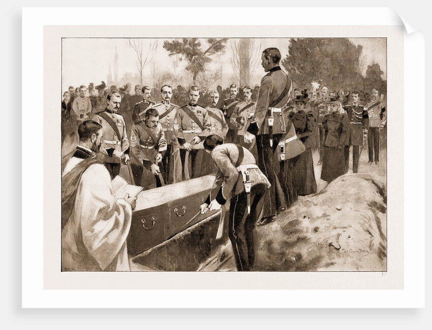 The Funeral Of A Benin Hero: Lowering The Body Of Captain Byrne Into The Grave, 1897 by Anonymous