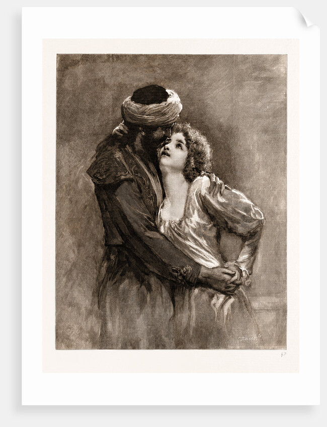 Then I Am Messiah, Indeed, He Thought, Glowing, And, Stooping, He Knew For The First Time The Touch Of A Woman's Lips by Solomon J. Solomon