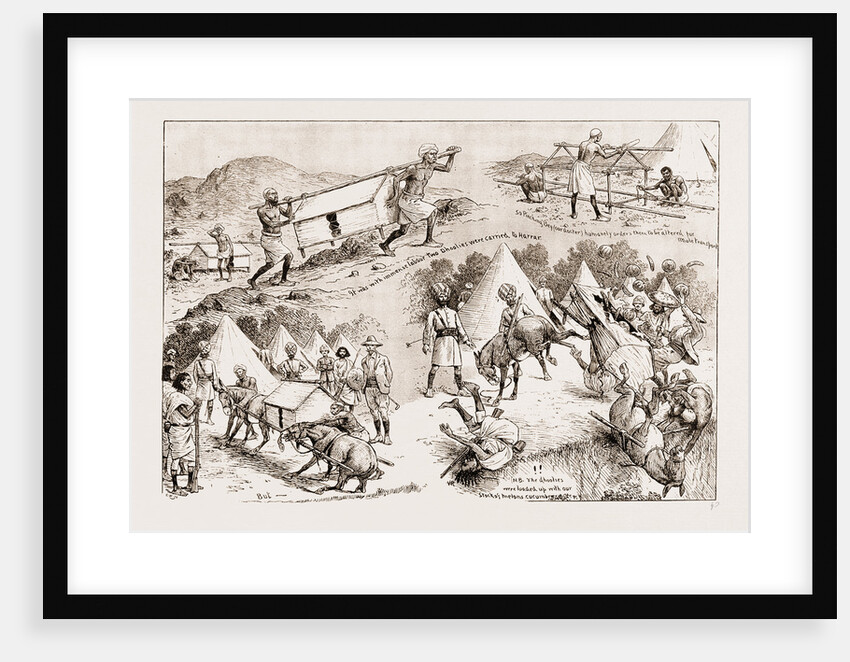 With The British Mission To Abyssinia: The Difficulties Of Mule Transport, 1897 by Anonymous
