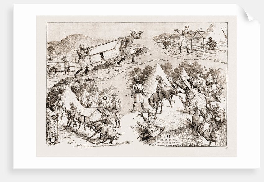 With The British Mission To Abyssinia: The Difficulties Of Mule Transport, 1897 by Anonymous