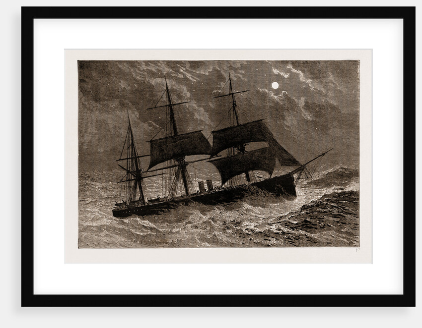 The Condemned Cruiser: H.M.S. Bacchante In A Gale, 1897 by Anonymous