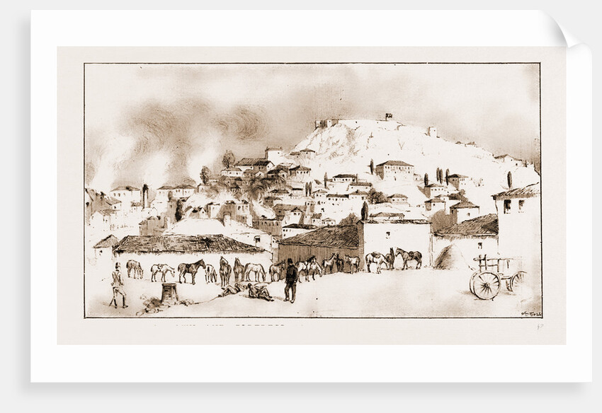 Domoko Town And Fortress After Its Capture By The Turks, 1897 by Anonymous