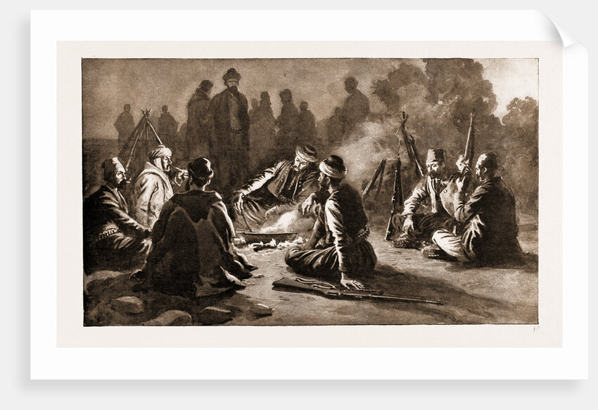 The First Turkish Regiment To Enter Domoko: Bivouacking At The Head Of The Phourka Pass, 1897 by Anonymous