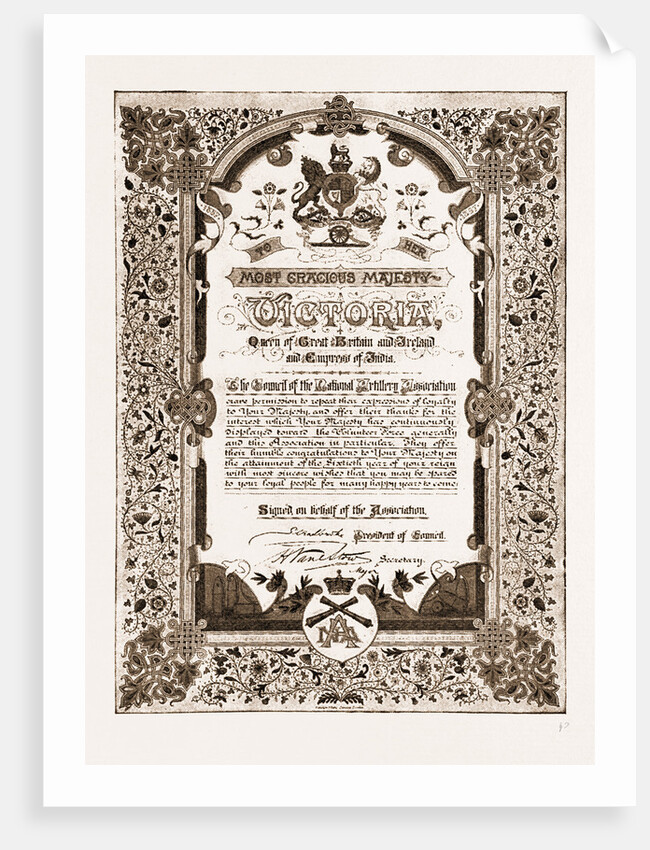 The Queen And The Volunteers, 1897 by Anonymous