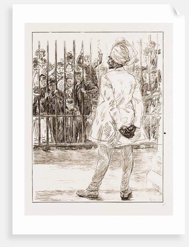 The Cynosure Of All Eyes: A Scene At Chelsea Barracks, UK, 1897 by Anonymous