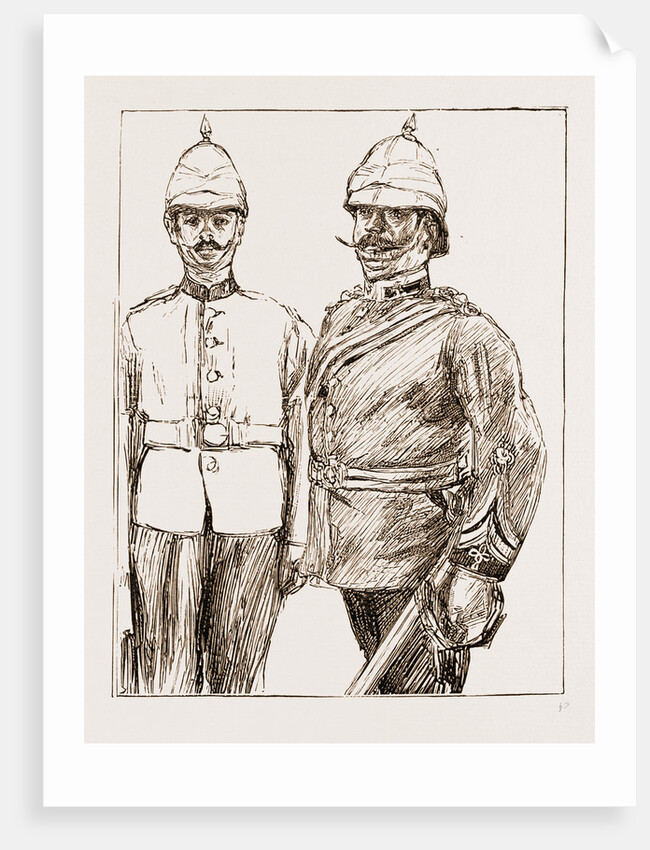 Captain Marquis Testaferrata Olivier And A Private Of Ist Royal Malta Regiment by Anonymous