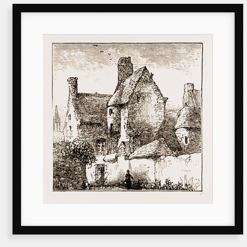 House In Which Prince Charles Edward Took Refuge At Roscoff, Brittany by Anonymous