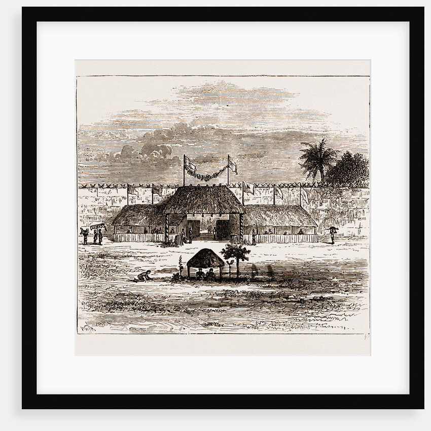 Principal Gate Or Mgenda Of The Royal Palace At Coomassie, The Ashantee War 1873. Anglo-ashanti Wars Between The Ashanti Empire by Anonymous