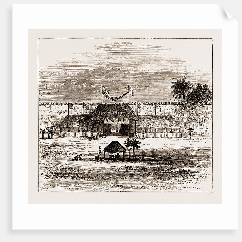 Principal Gate Or Mgenda Of The Royal Palace At Coomassie, The Ashantee War 1873. Anglo-ashanti Wars Between The Ashanti Empire by Anonymous