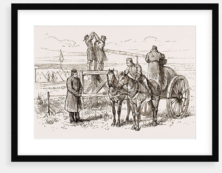 Pumping Water Into Water-carts For Stable And Other Purposes, Autumn Manoeuvres At Dartmoor by Anonymous