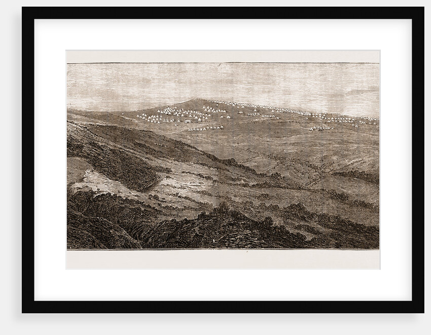 General View Of Encampment Of Second Division, Autumn Manoeuvers UK 1873 by Anonymous