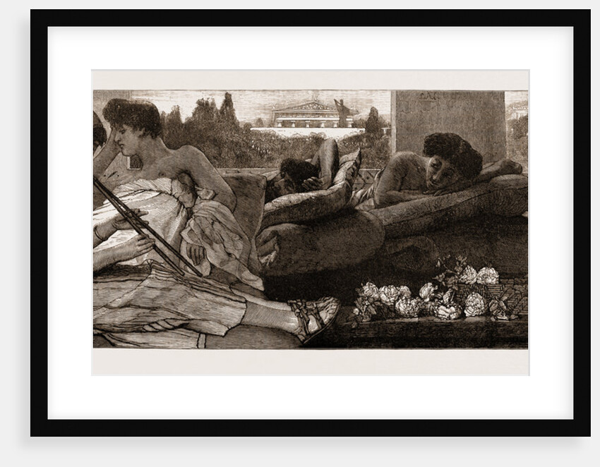 The Siesta By L. Alma-tadema by Anonymous