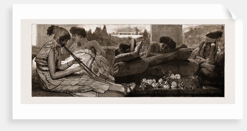 The Siesta By L. Alma-tadema by Anonymous