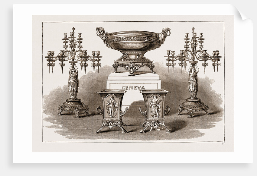 Service Of Plate Presented By The United States Government To Each Of The Geneva Arbitrators by Anonymous